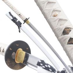 Danzan Katana Forgé Shiroi Sabre Non Tranchant Epee Iaido - Lame Maru 1045 Katana Japonais Replikswo