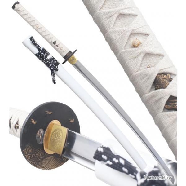 Danzan Katana Forg Shiroi Sabre Non Tranchant Epee Iaido - Lame Maru 1045 Katana Japonais Replikswo