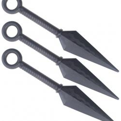 Set 3 Kunais Polypropylene Entrainement Couteau Lancer Repliksword