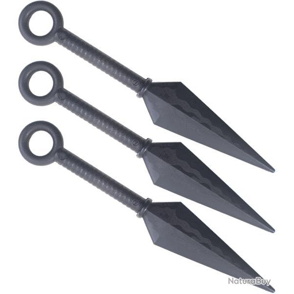 Set 3 Kunais Polypropylene Entrainement Couteau Lancer Repliksword