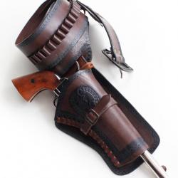 Ceinturon Cowboy Porte Pistolet Ceinture 1 Place CE1 Repliksword