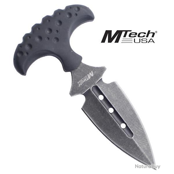 Couteau Push Dagger Tactique Black MT-20-41BK Repliksword