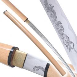 Danzan Shirasaya Forgé Dragon Sabre Tranchant Epee - Maru 1045 Repliksword