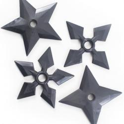 Set 4 Shurikens en Plastique Etoile Polypropylene Entrainement KN-411-PP Repliksword