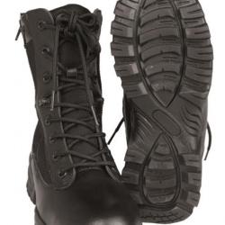 Boots tactique double zip noires