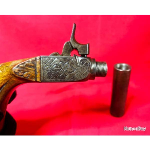 Magnifique pistolet  coffre : tat exceptionnel - 1860 / 1870