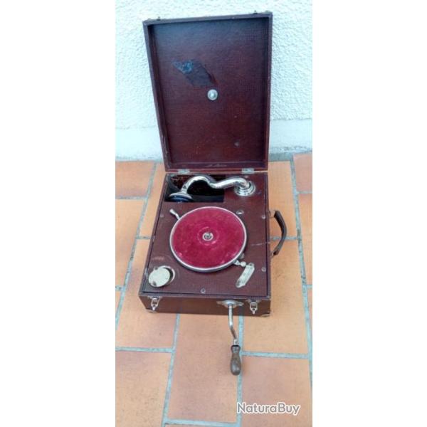 Gramophone Le Lutin vers 1930 dit pour enfant