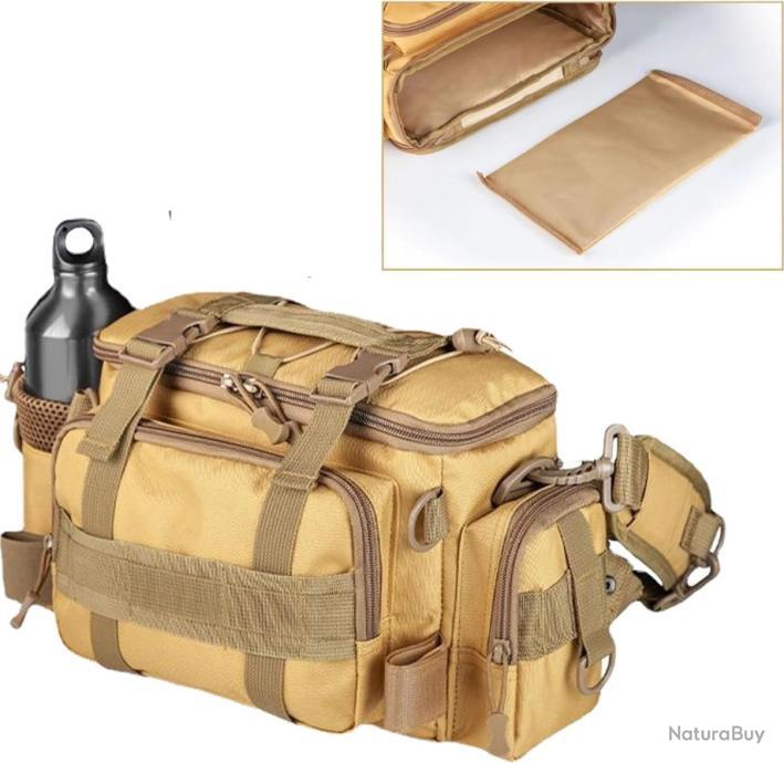 Sac à Dos Pêche 35L SKYSPER - Multi-poches, Compartiment Flexible, Solide Et Ergonomique