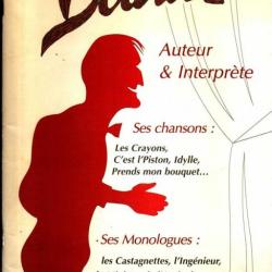 bourvil auteur interprête ses chansons , ses monologues , variétés française