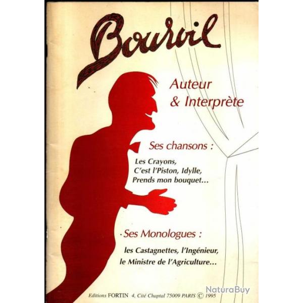 bourvil auteur interprte ses chansons , ses monologues , varits franaise