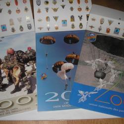 Anciens calendrier Parachutiste 2001/2002/2003