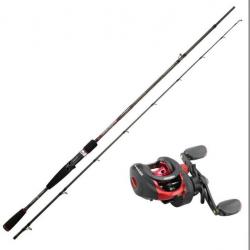 Fresh Sniper 1.98 M 7-30 G 662 MH Moulinet Kuanza 3.0 Combo Casting Sakura