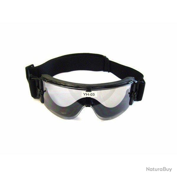 Masque Protection GX-1000 (101 Inc) Noir Transparent