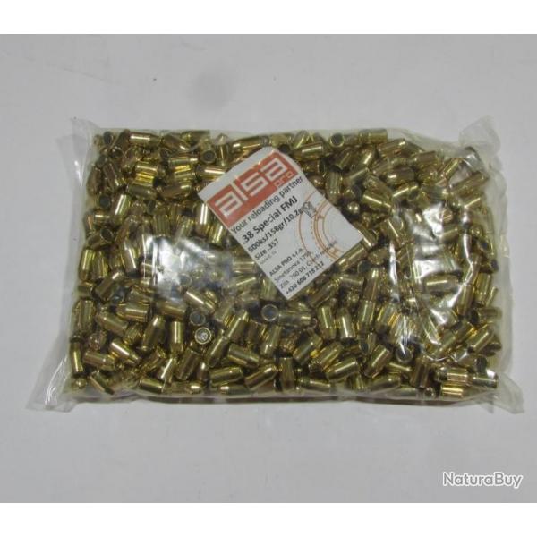 boite de 500 ogives alsa  cal 38 (.357), 158 grains FMJ