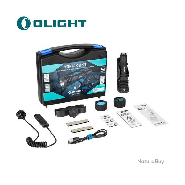 Vente Flash ! - Lampe Torche Olight WARRIOR X4 KIT - 2600 Lumens - Noir Mat