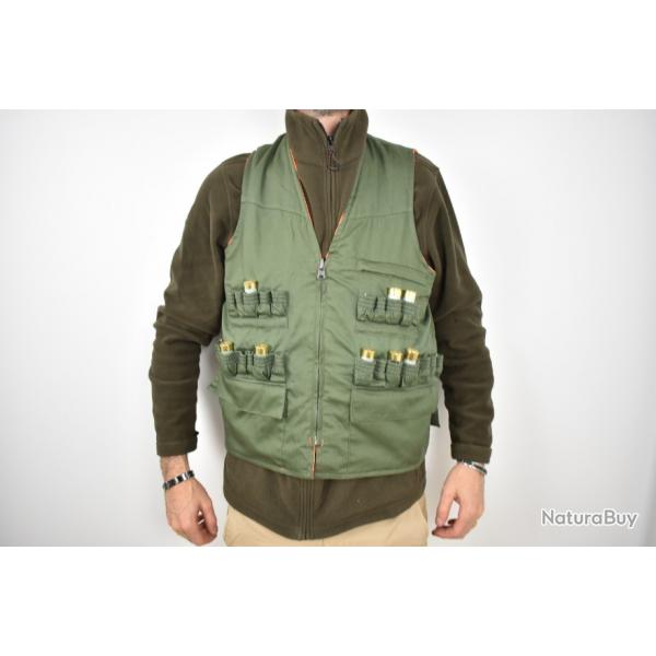 Vente flash ! Gilet de Chasse Vercors Rversible Vert/Orange