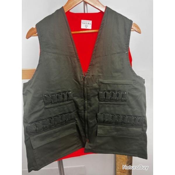 Gilet de Chasse Vercors Rversible Vert/Orange