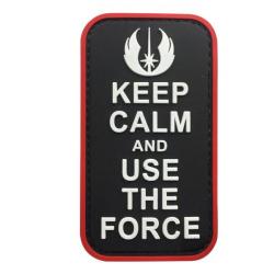 Patch PVC Star Wars Keep Calm and Use the Force