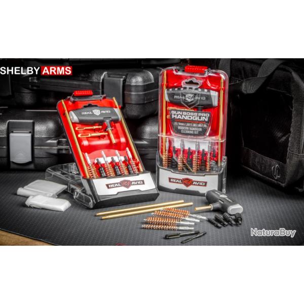 KIT DE NETTOYAGE ARMES DE POING - GUN BOSS PRO REAL AVID