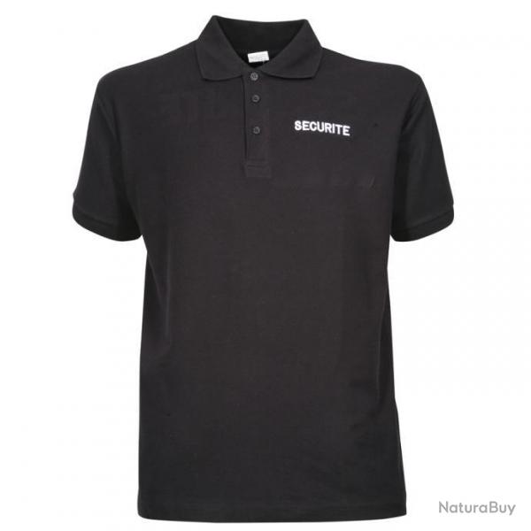 PROMOTION Polo coton Scurit NOIR City Guard