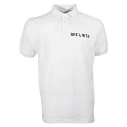 PROMOTION ! Polo coton Sécurité blanc City Guard