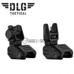 Organes de Visée DLG TACTICAL Flip-up Bas Réglables