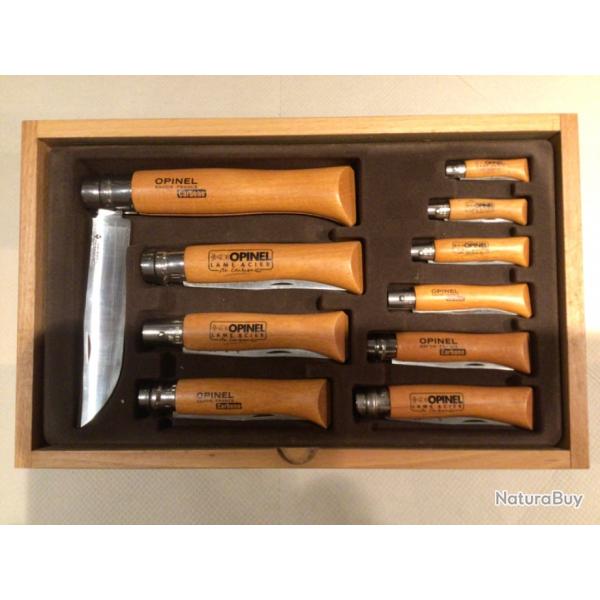 Coffret collection de couteaux de marque OPINEL