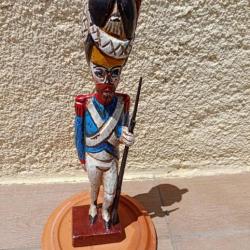 VERITABLE  GROGNARD  " SOLDAT NAPOLEONIEN  TOUT  EN BOIS   .  HT   :  467mm  .