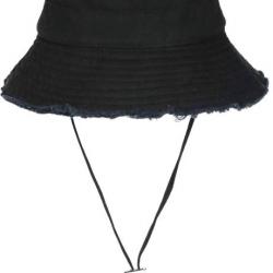 Chapeau Bob Noir en Coton Prestige Urban avec Ficelle Myxjack Taille unique Noir