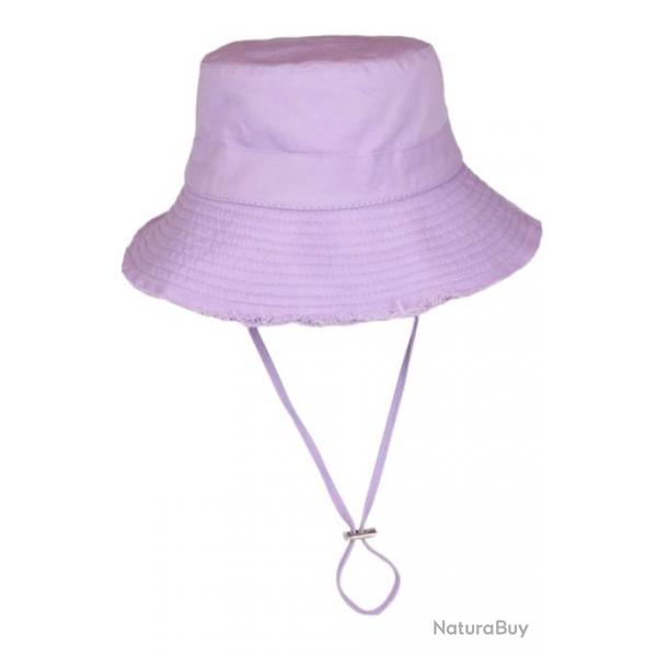 Chapeau Bob Violet en Coton Prestige Urban avec Ficelle Myxjack Taille unique Violet