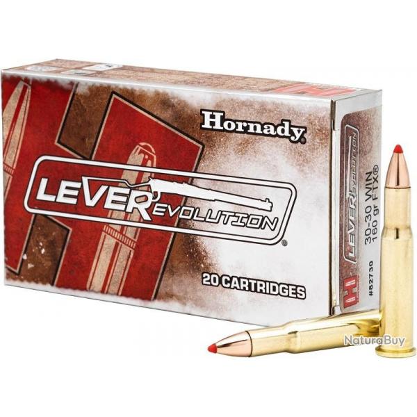 Balles Lever Evolution 30-30 Win 165gr FTX - HORNADY