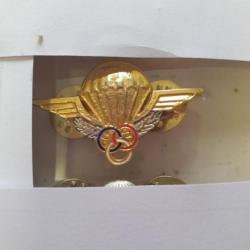 Insigne métal brevet para 3,5 cm  en reproduction  P.1