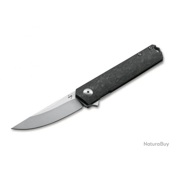 Couteau de poche Boker Plus Kwaiken Compact Flipper Marble Carbon