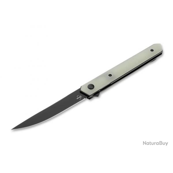 Couteau de poche Boker Plus Kwaiken Air Mini G10 Jade