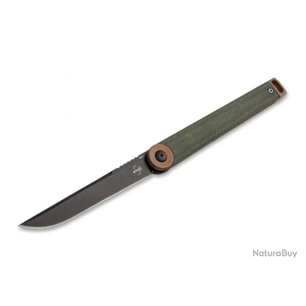 Couteau de poche Boker Plus Kaizen Green Canvas Micarta