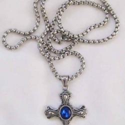 PENDENTIF INOX CROIX GOTHIQUE   - Ref.40