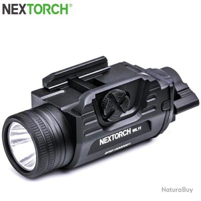 Lampe D'arme Nextorch WL21R – 650 Lumens + Laser Rouge – Fixation Rail – NEUF