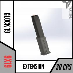 Extension chargeur glock 19 9mm talon ralonge 30 coups THURSES INDUSTRIES