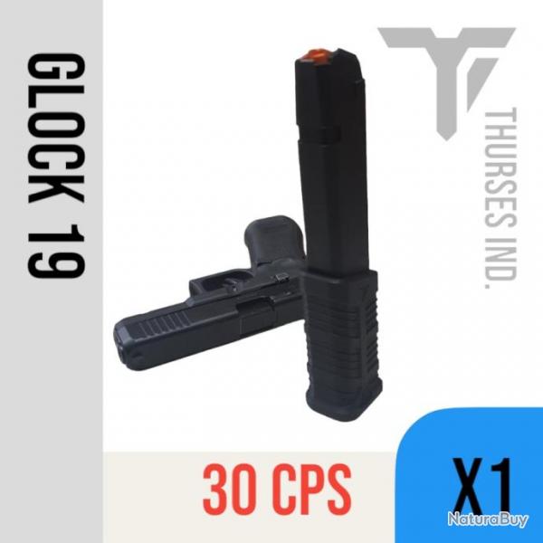 Extension chargeur glock 19 9mm talon ralonge 30 coups THURSES INDUSTRIES