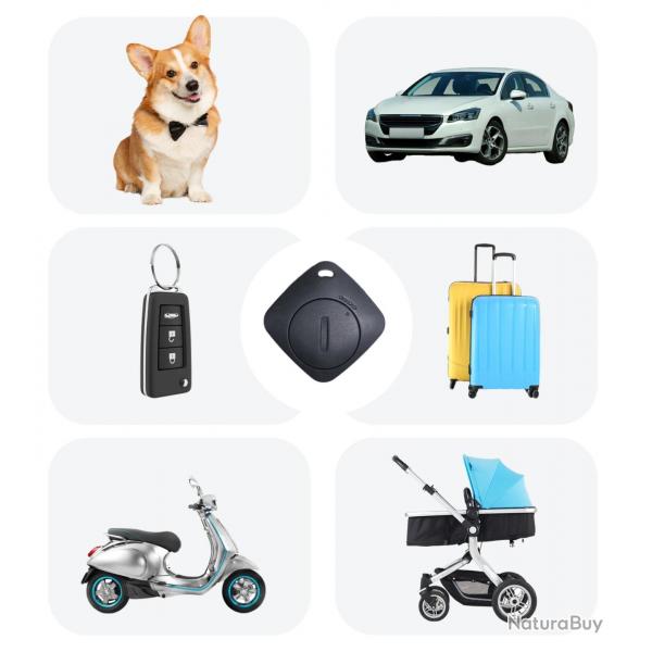 Traqueur GPS Smart AirTag pour iPhone Apple Find My, Couleur: Black