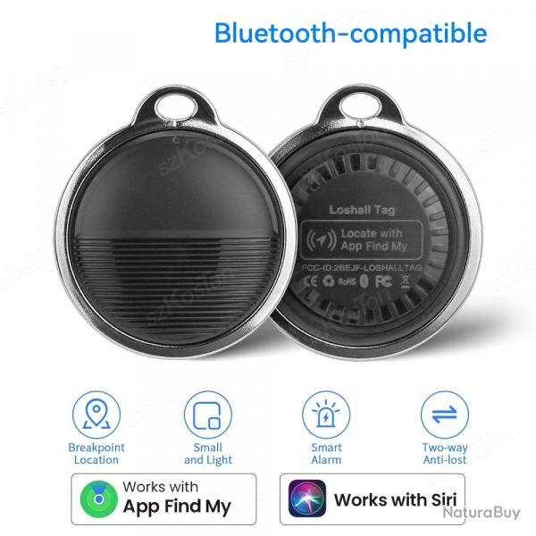Traqueur GPS Smart AirTag pour iPhone Apple Find My, Couleur: 2pcs