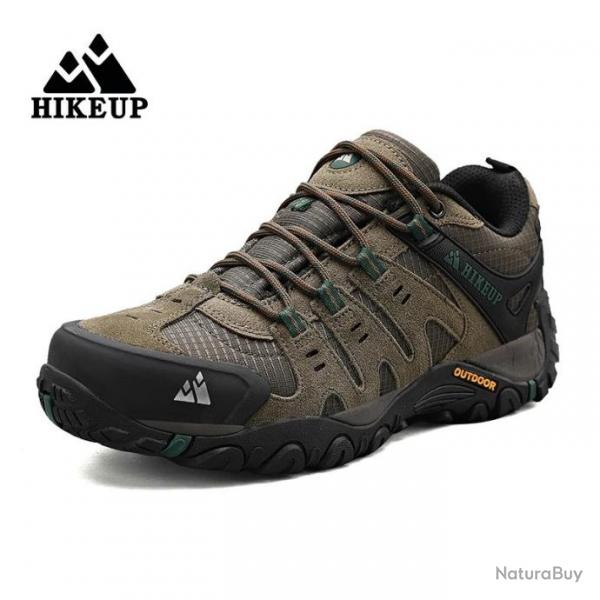 Chaussure de randonne en daim Hikeup - Kaki