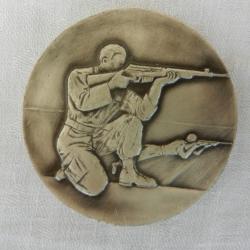 médaille d'argent de table 1976 concours de tir 62ème division militaire - vitesse