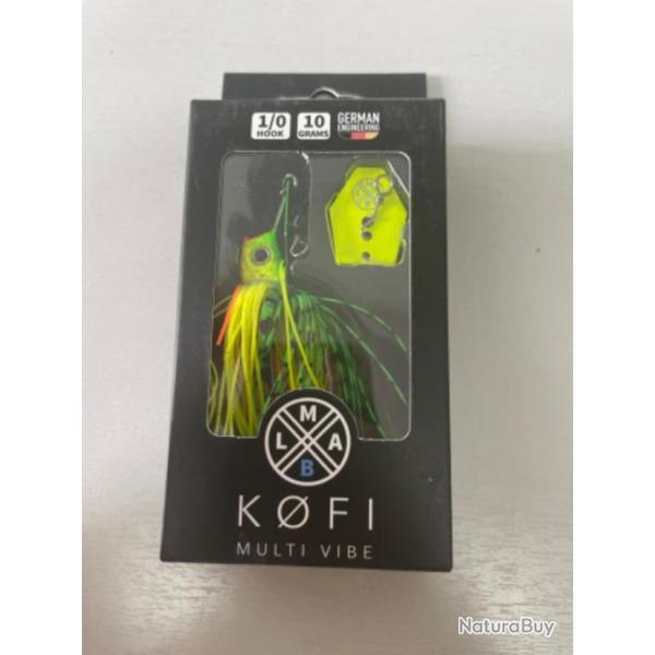 !! LEURRE LMAB KOFI MULTIVIBE 10gr 1/0 COL FIRETIGER