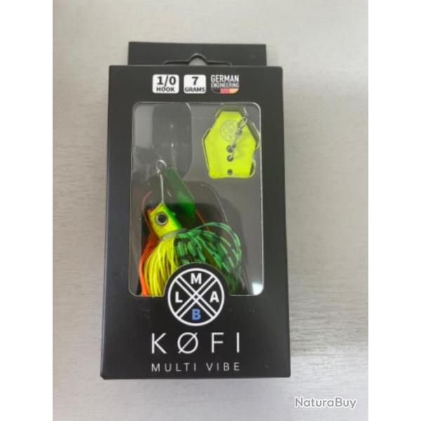 !! LEURRE LMAB KOFI MULTIVIBE 7gr 1/0 COL FIRETIGER