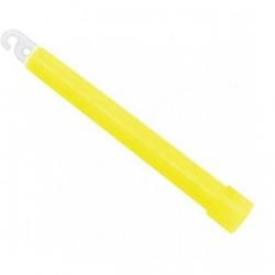 Baton lumineux jaune 12cm avec crochet X5