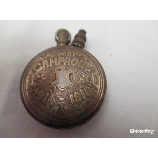 petit briquet de tranche  diametre  33 mm  - campagne 1914 - 1918  superbe tat