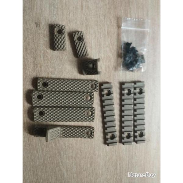 Rail Cover Set URX III couleur sable airsoft