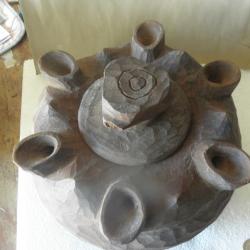 Grolle coupe de l amitié artisanat savoie 6 becs art populaire tradition