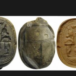 MÉDITERRANÉE ANTIQUE : SCARAB GRECO - PHÉNICIEN (5e siècle av JC)